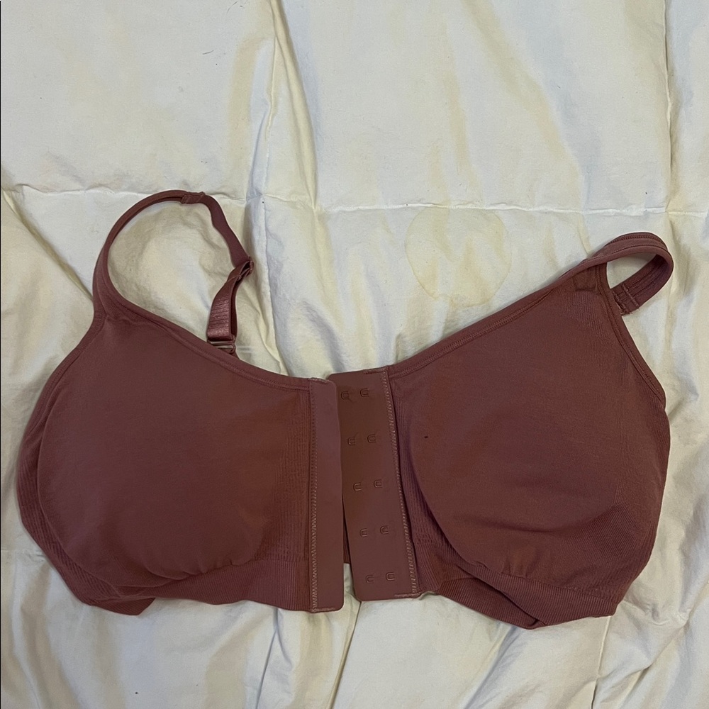 Dark pink Front Closure Bra